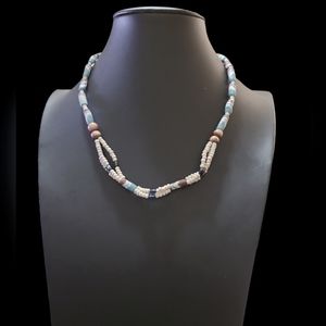 Handmade Boho Seed Bead Necklace 18" Lot 10